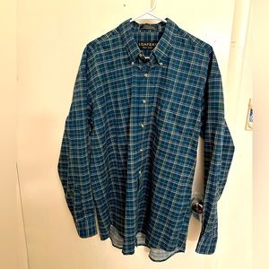 LOAFERS by REED ST JAMES, Men's SZ L  LONG SLEEVE shirt, wrinkle resistant